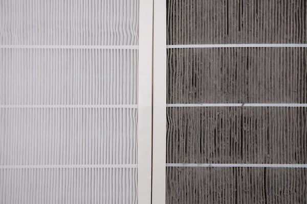 Clean and Dirty Filters side by side