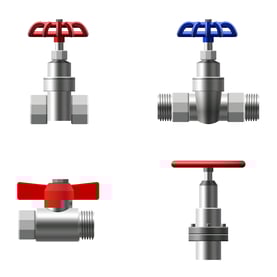 Four types of plumbing valves