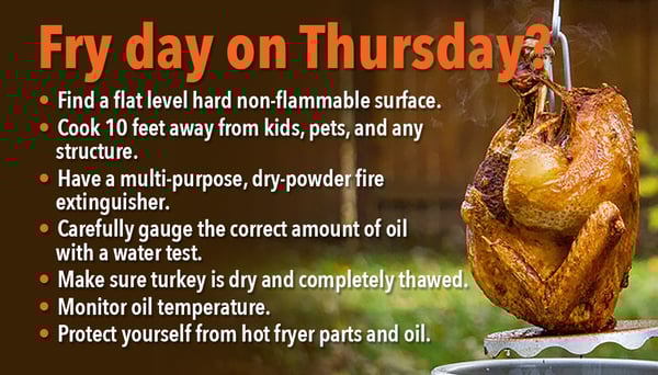Frying turkey safety tips