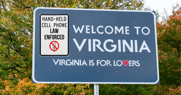 Virginia Road Sign Cell Phone Law-1