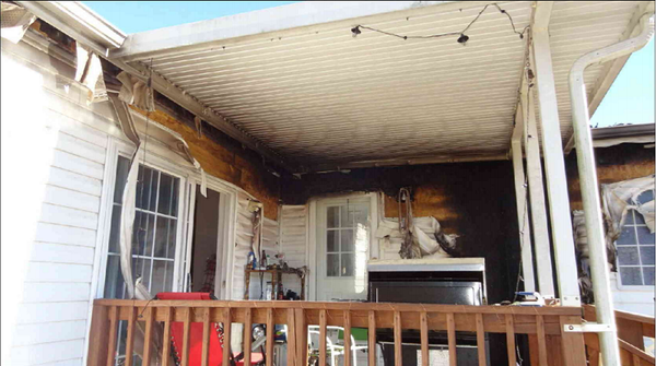 fire damage on porch NNINS claim-1
