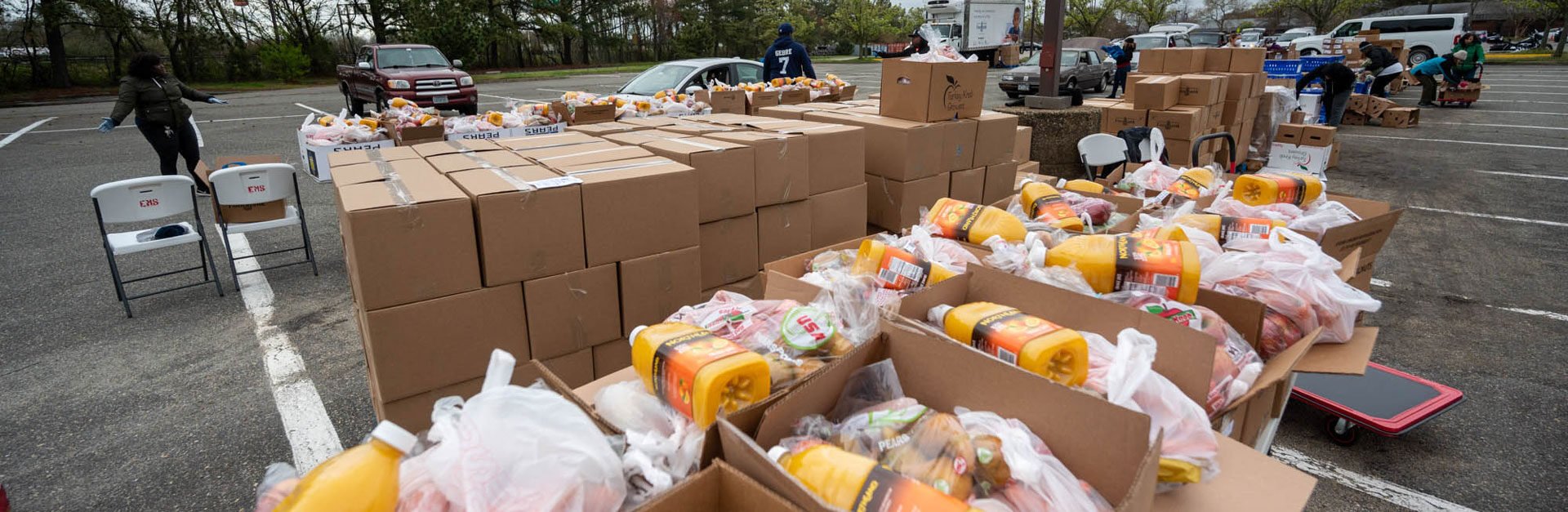 Boxes of food